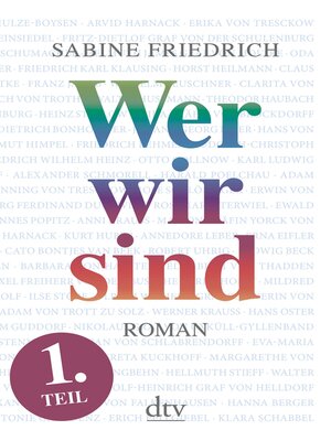 cover image of Wer wir sind (1) Roman. Erster Teil